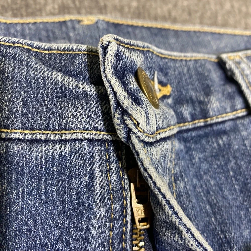 Wrangler Rugged Wear Mens Blue Straight Leg Jeans 34x30 Stretch 31050BI